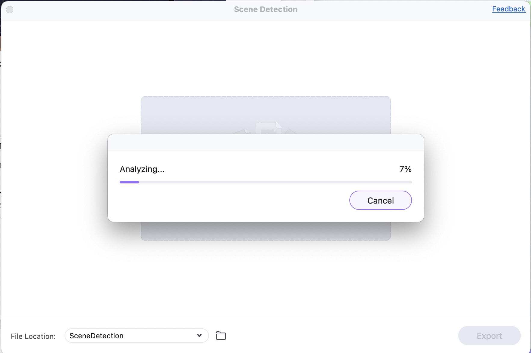 scene detection in uniconverter