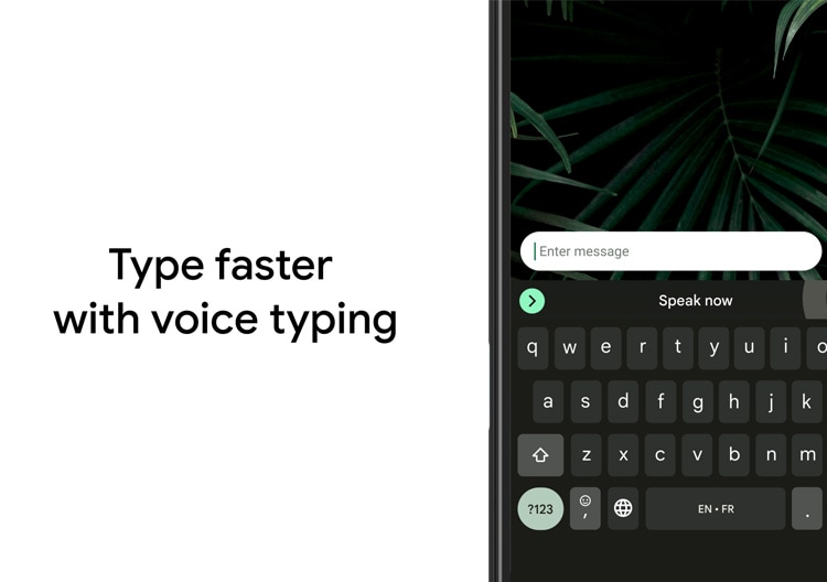 gboard voice typing imagen previa