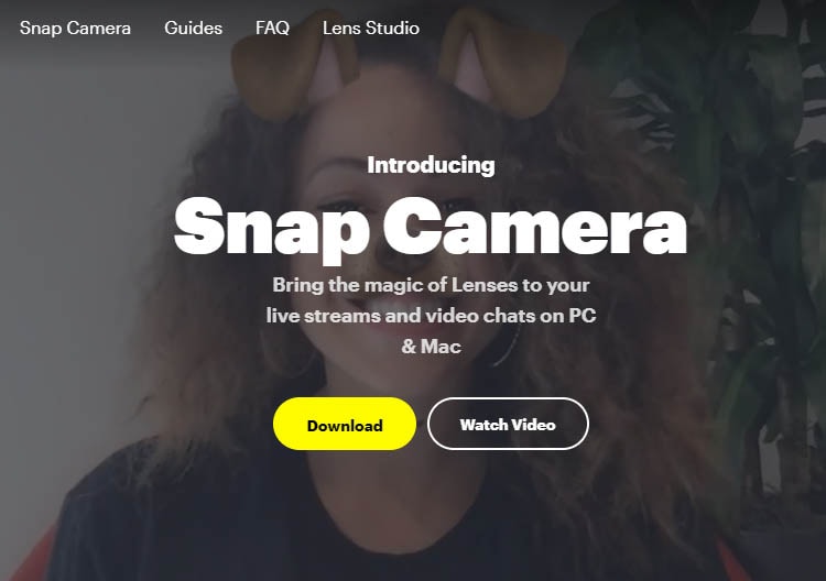 download snap camera on its website