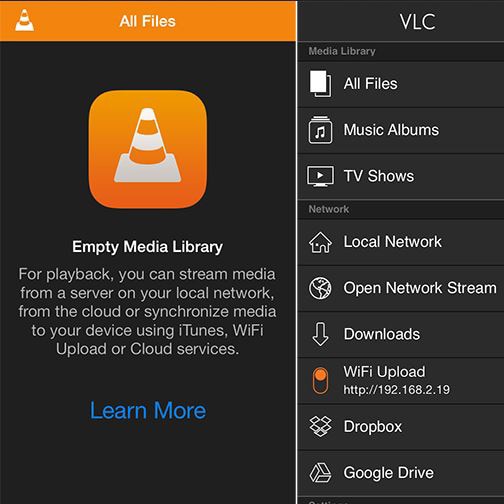 how to use vlc for ios