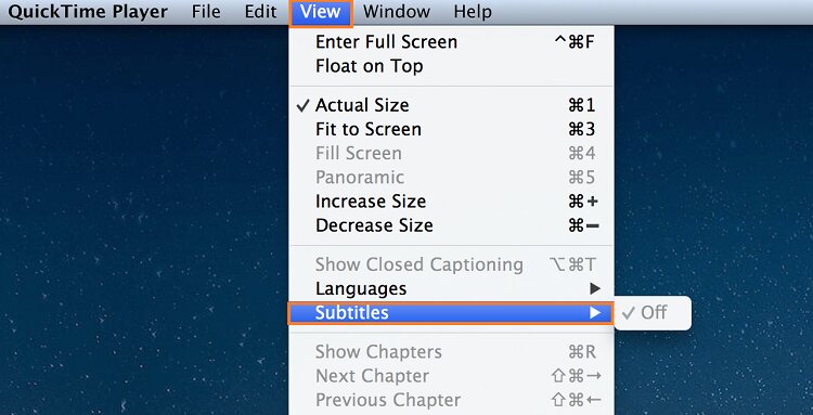Add Subtitles/Closed Captions in Quicktime Player