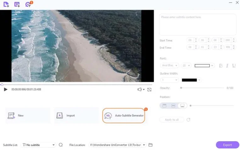 add subtitles to video handbrake