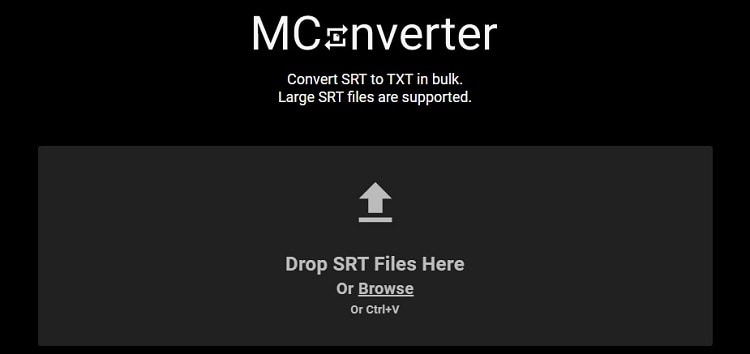 mConvert SRT en TXT