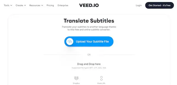 VEED.IO Subtitle Translator