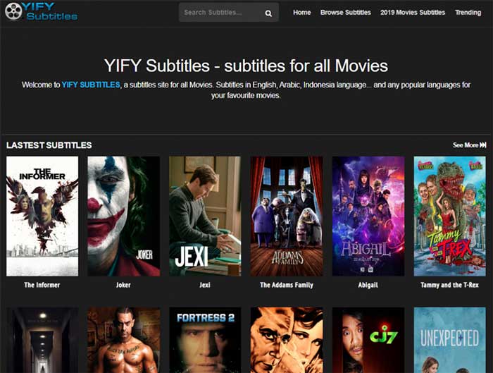 search engine for movies free download yify