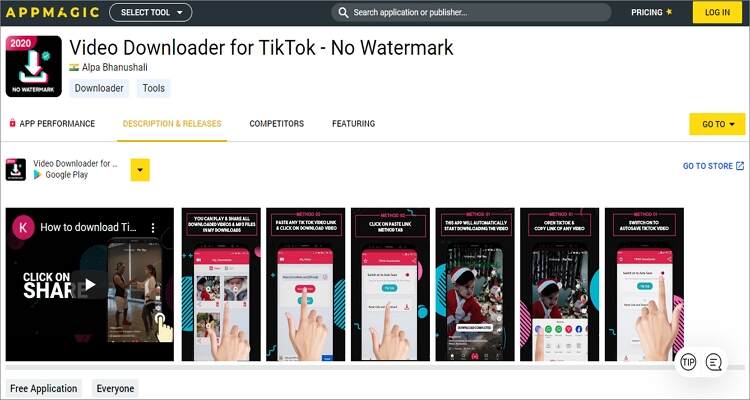 Holen Sie sich TikTok Videos online ohne Wasserzeichen - Video Downloader for TikTok