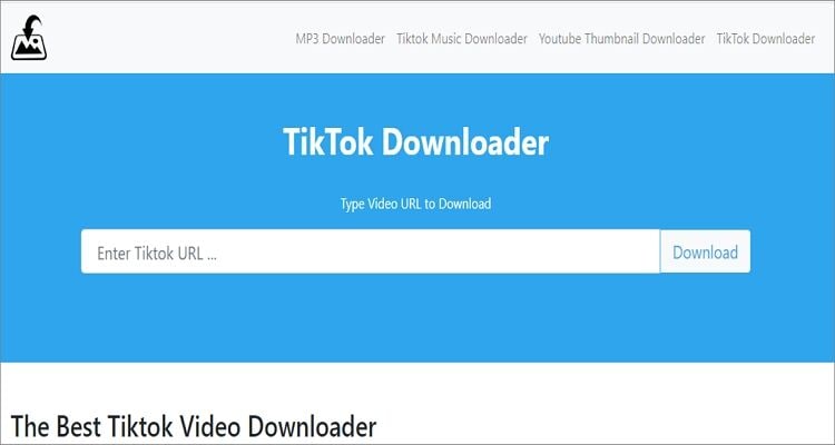 Obtenir des vidéos TikTok en ligne sans filigrane - Downloaderi.com