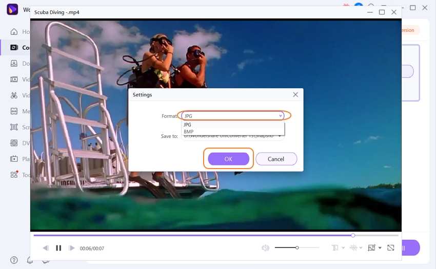 enregistrer la vidéo tiktok sous Fond d'écran JPG de Wondershare TikTok Converter
