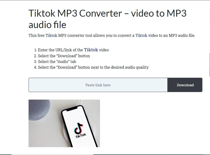 Tok audio tik convert Download and