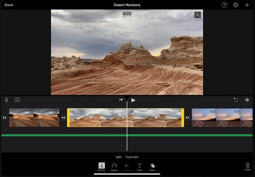 applicazione di taglio video per iphone imovie