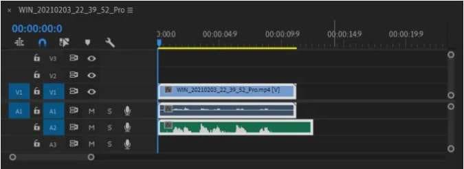 add file to sync video audio in premiere