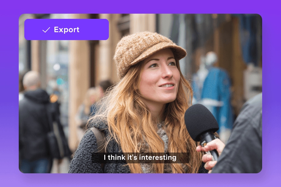 Schritt 3: SRT exportieren oder Untertitel ins Video einbetten