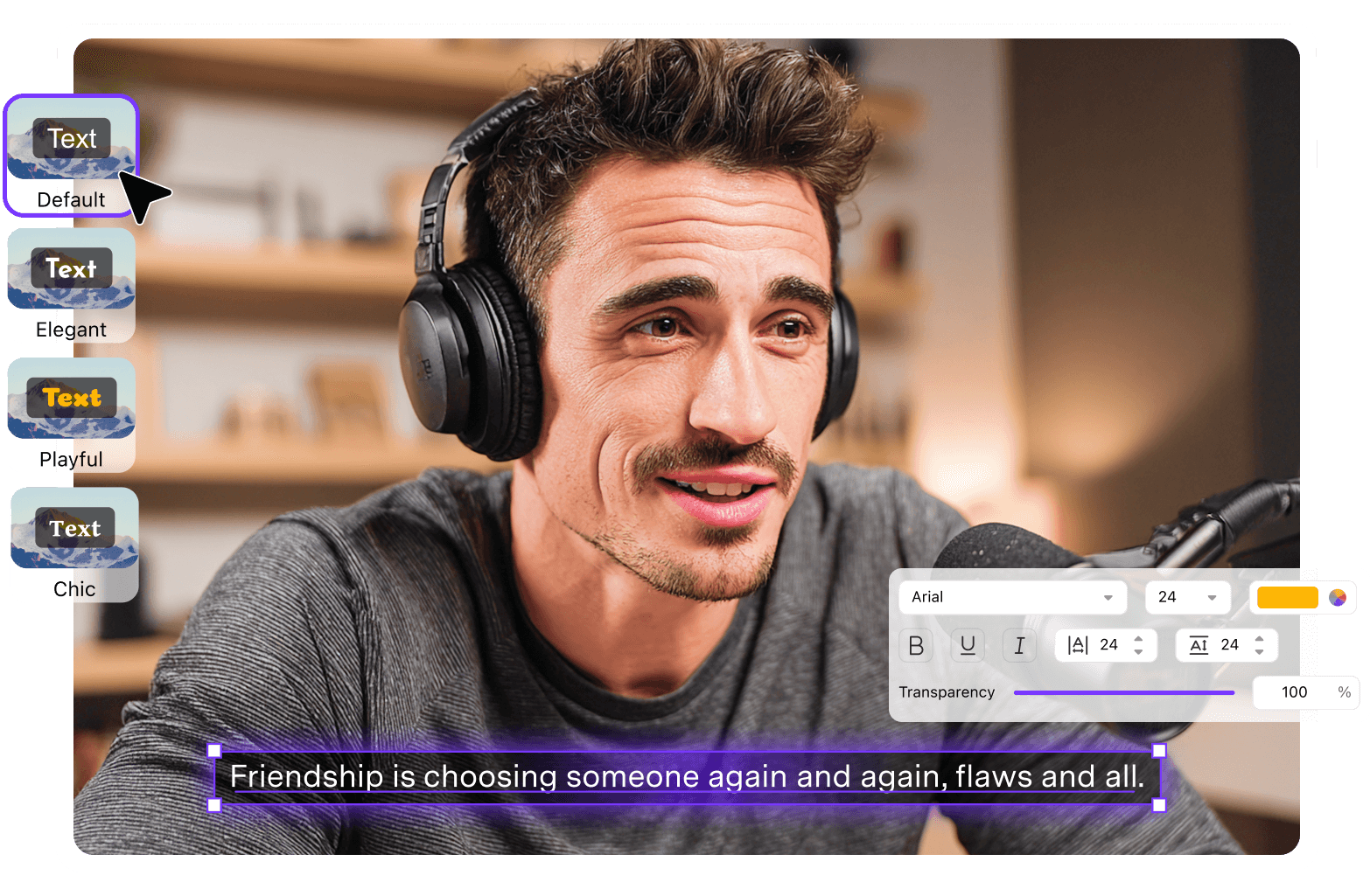 UniConverter Subtitle Editor