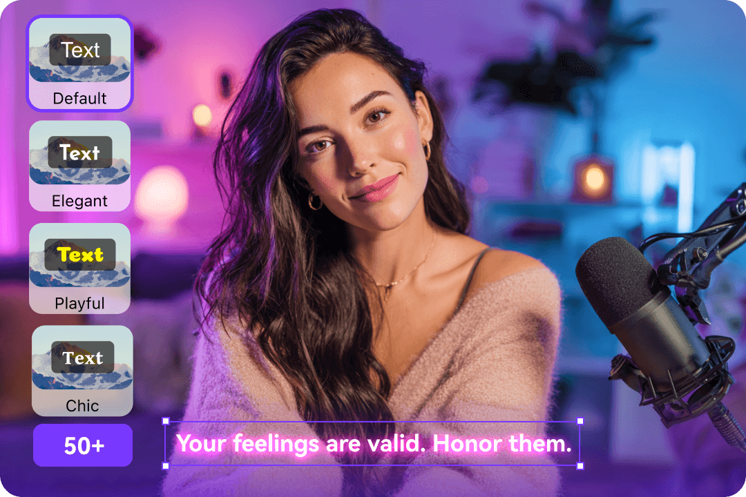 Advanced subtitle styling and customization