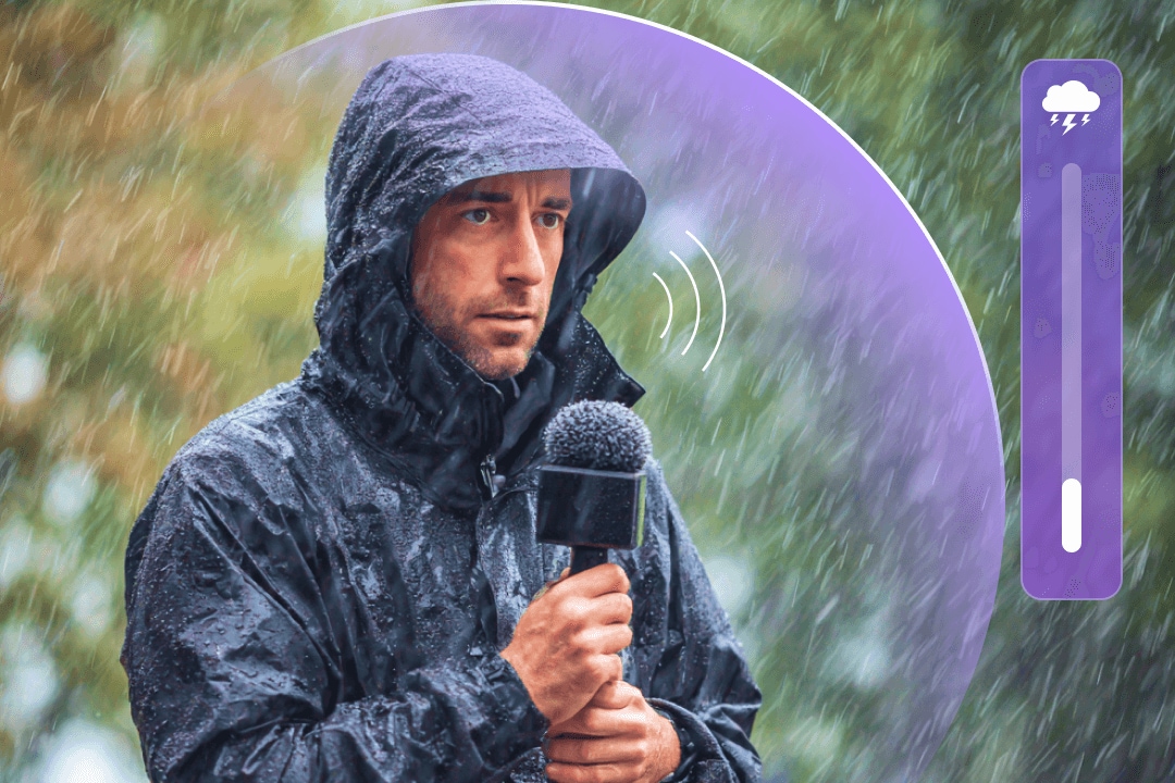 Remove wind noise from video