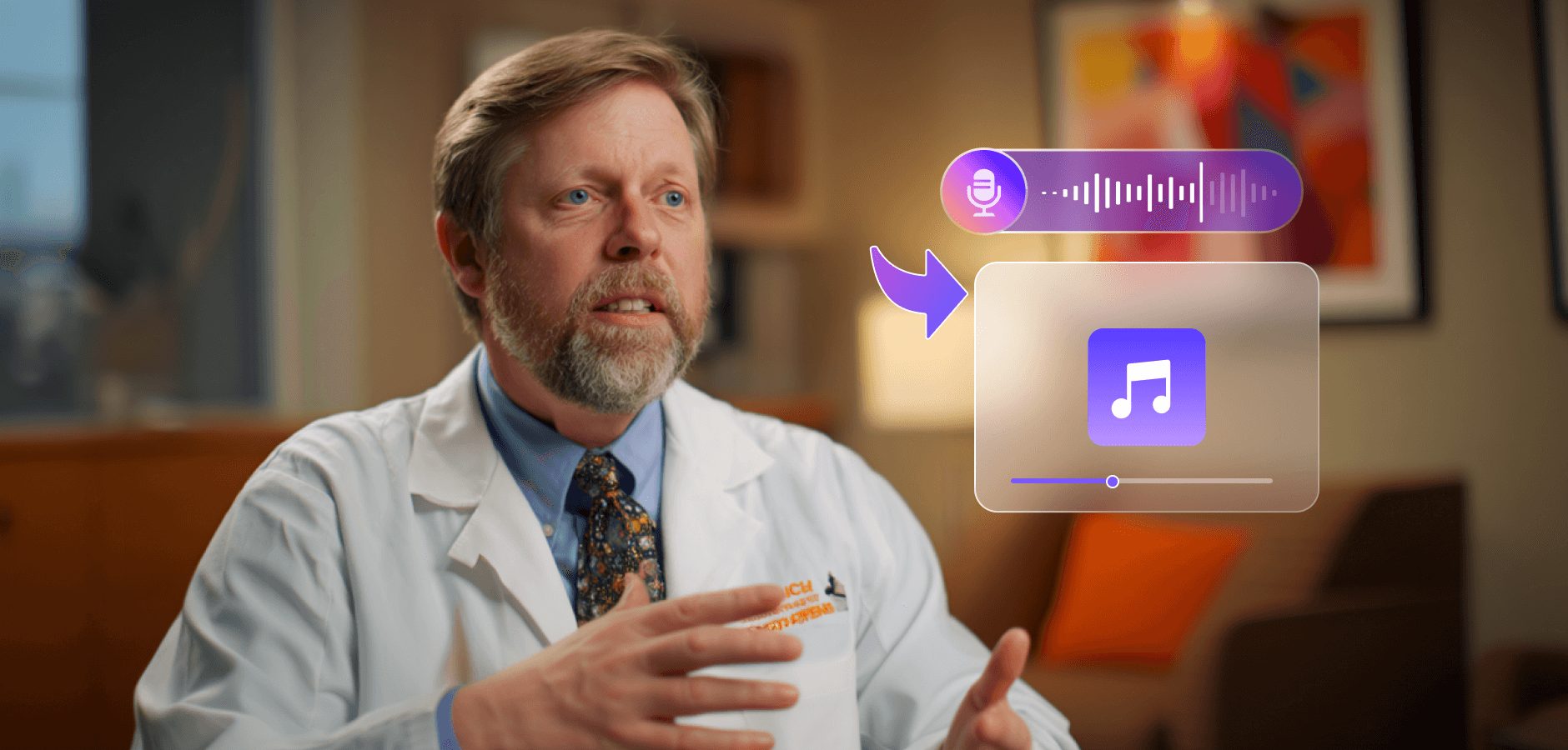 get audio from video for fast transcription and analysis