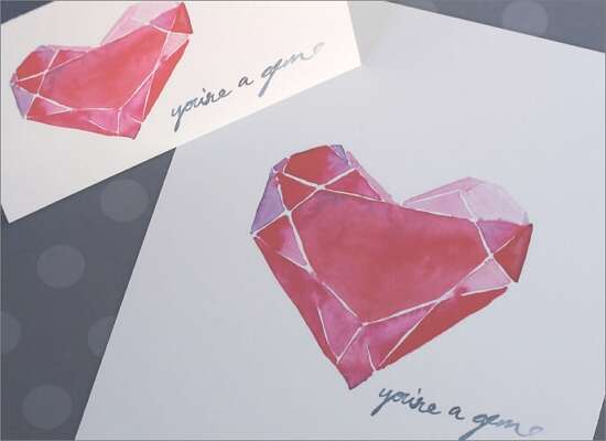 Valentine's Watercolor Printables