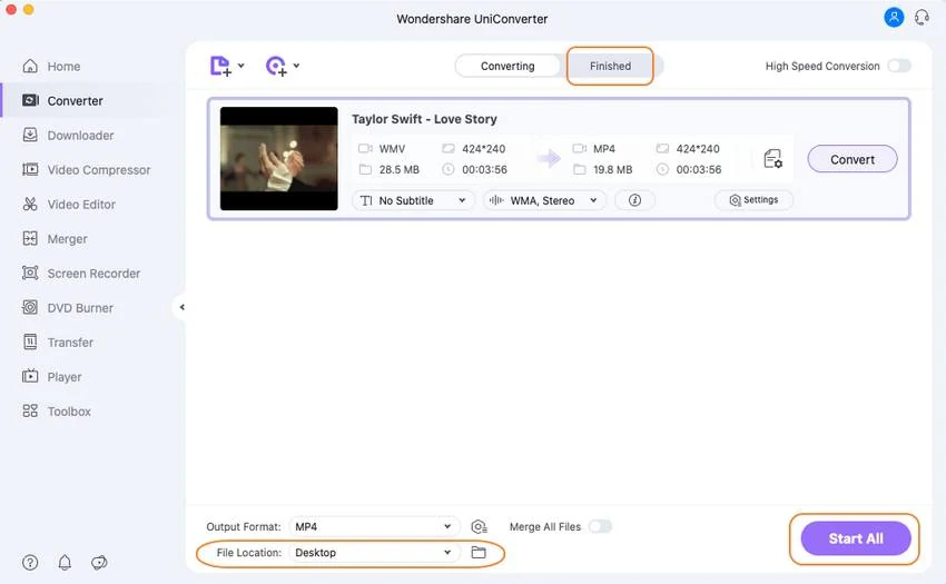 convert wmv for mac online