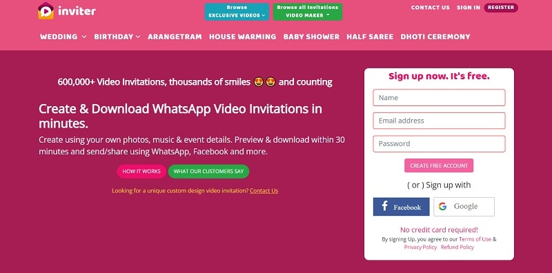 inviter video invitation maker
