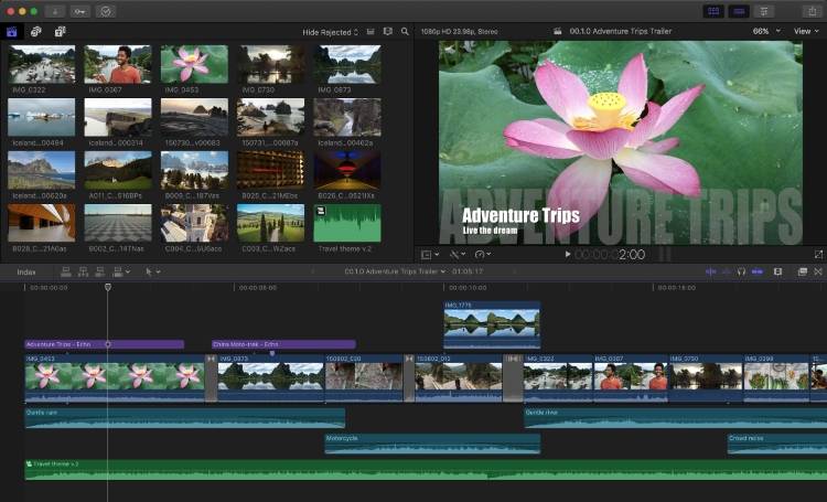 vlog editing software Final Cut Pro X