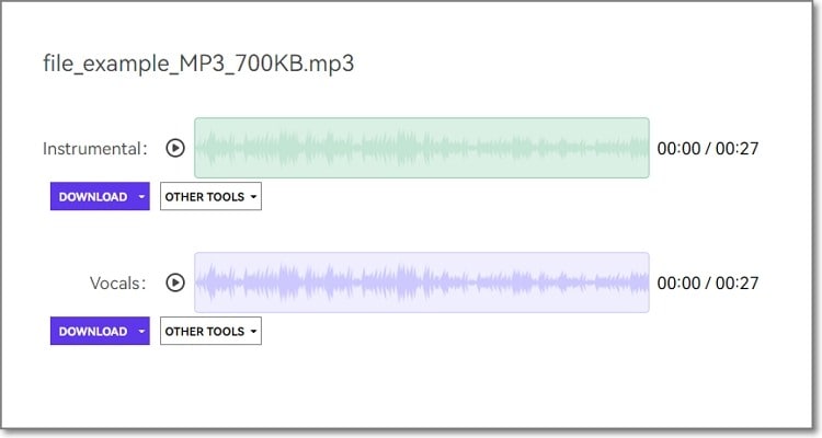 Extrahieren Sie Gesangs- und Instrumentalspuren aus beliebigen Audiodateien