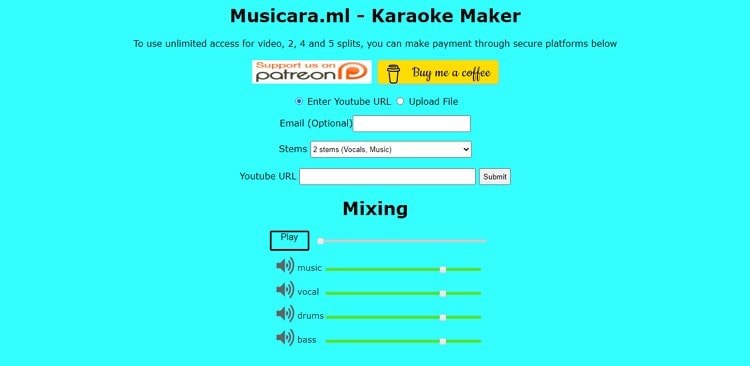 musicara.ml online karaoke converter free