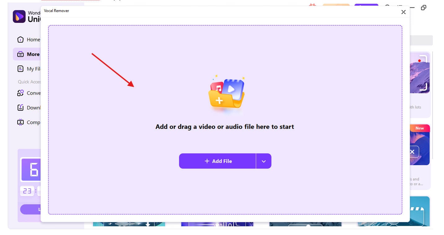 add audio or video file