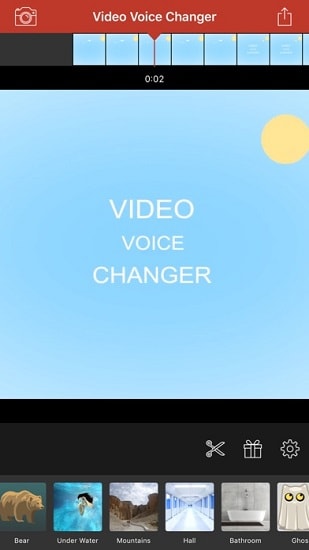 video voice changer interface