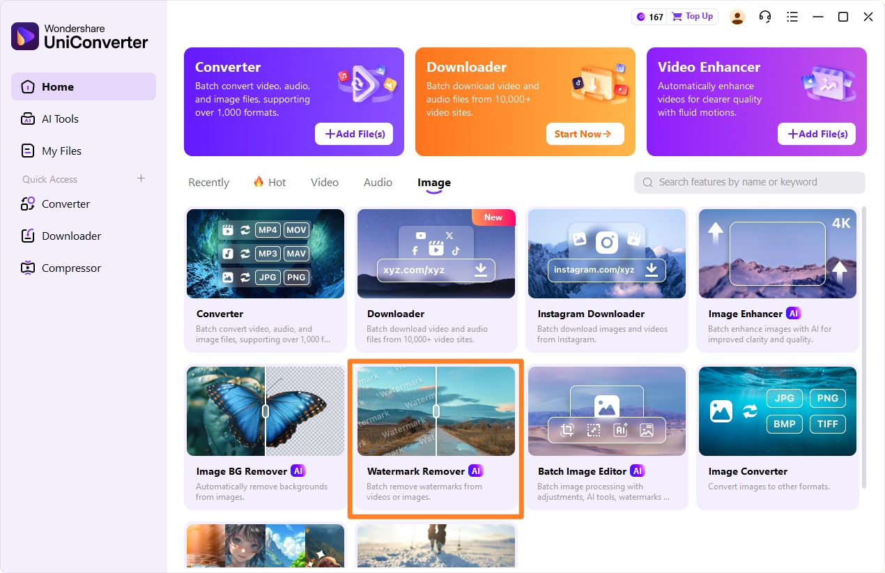 wondershare uniconverter homepage