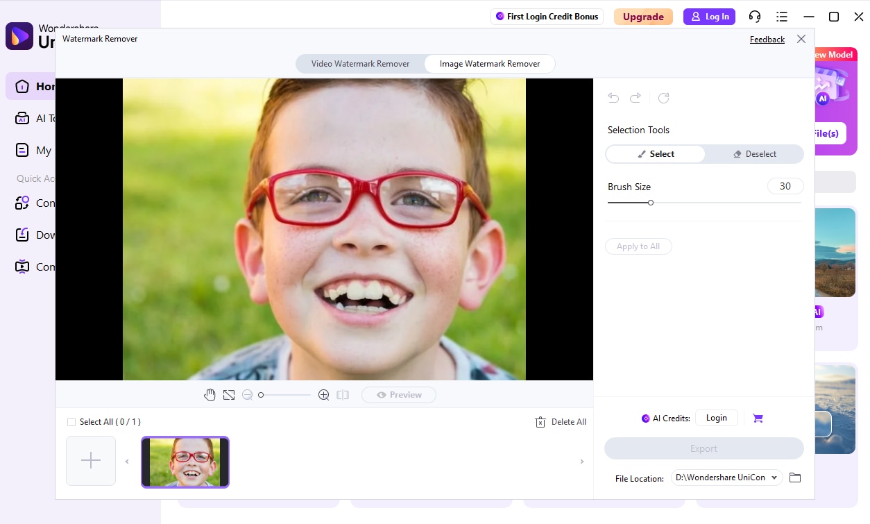 choose preview to start