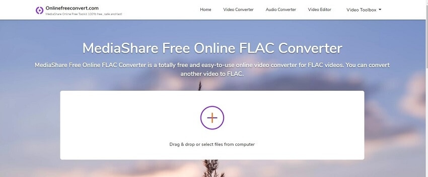 Convert WAV to FLAC online with MediaShare converter