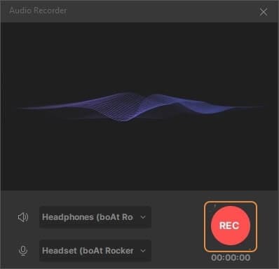 Start recording Soundcloud audio