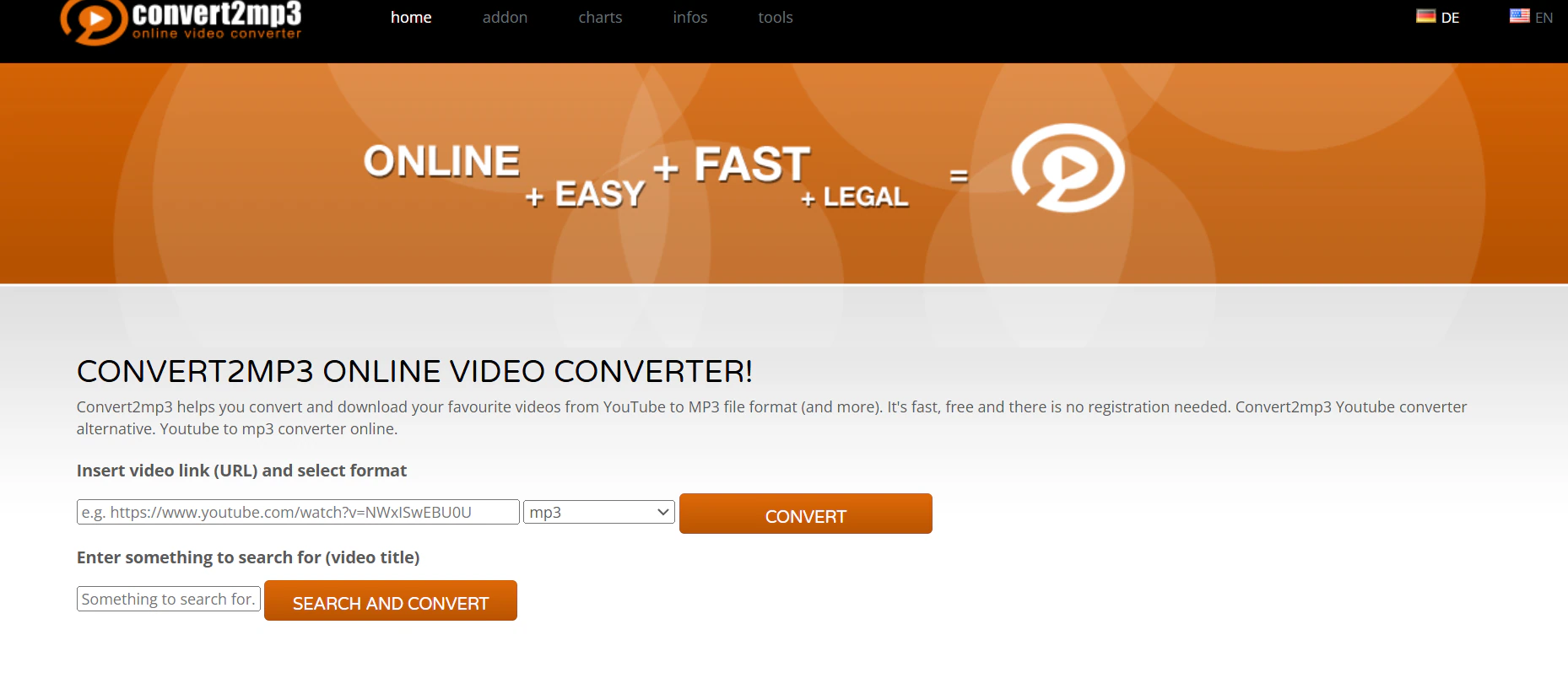 convert2mp3-homepage