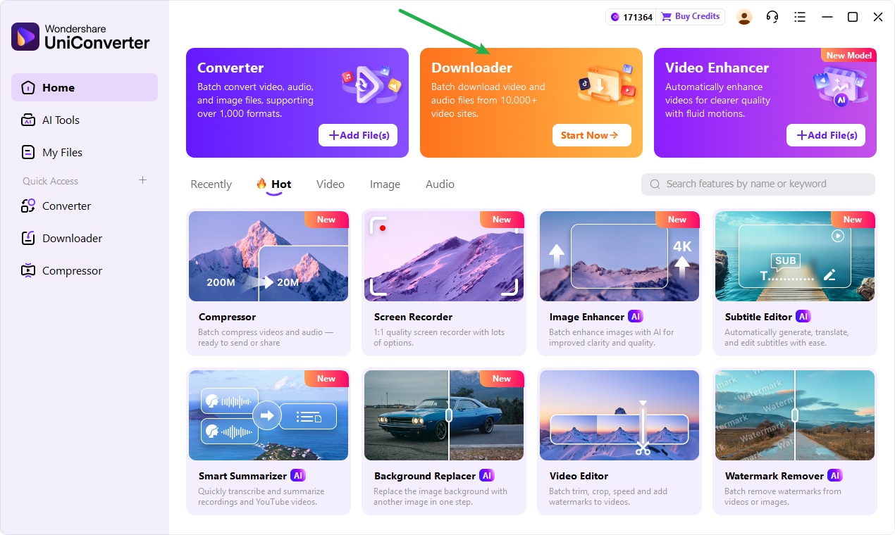click downloader uniconverter