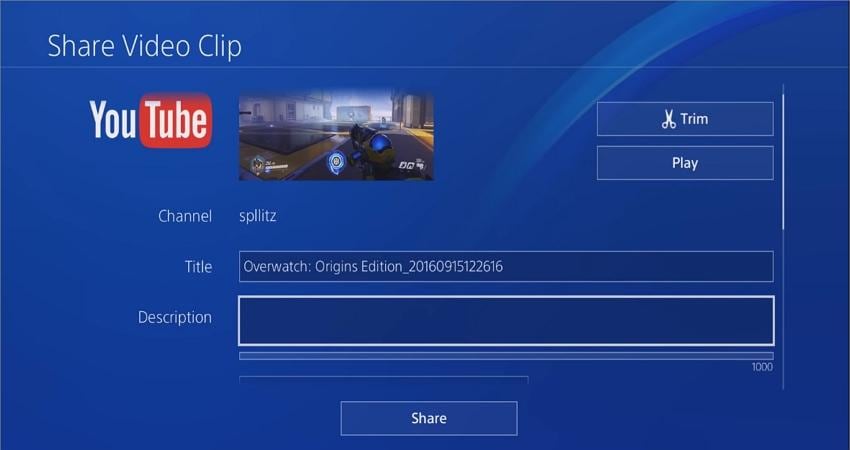 comment enregistrer un gameplay ps4 pour youtube exporter vers youtube