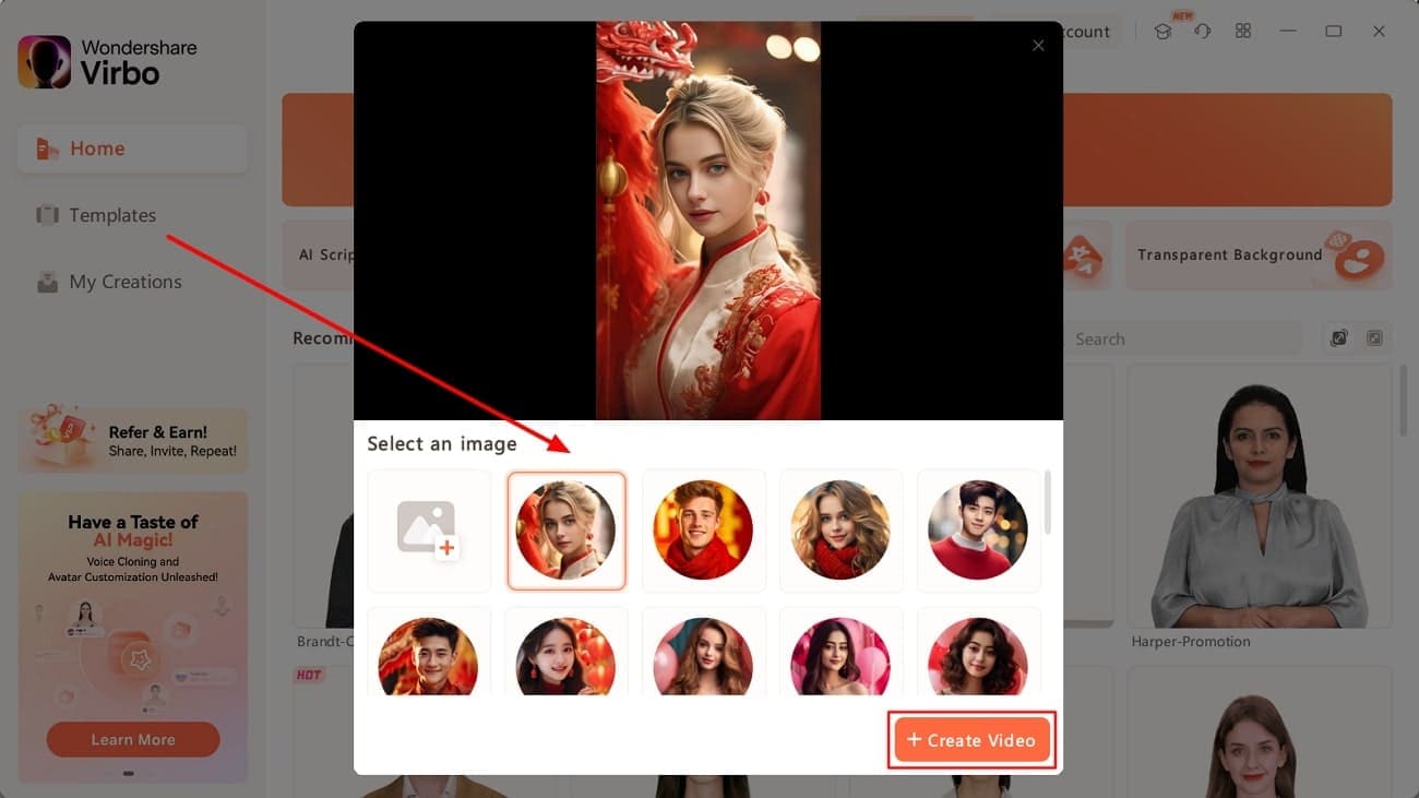 select image to create video