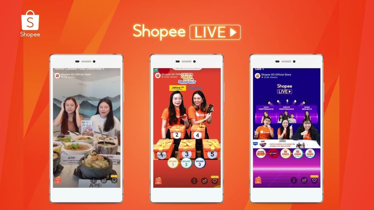 live selling feature in shopee