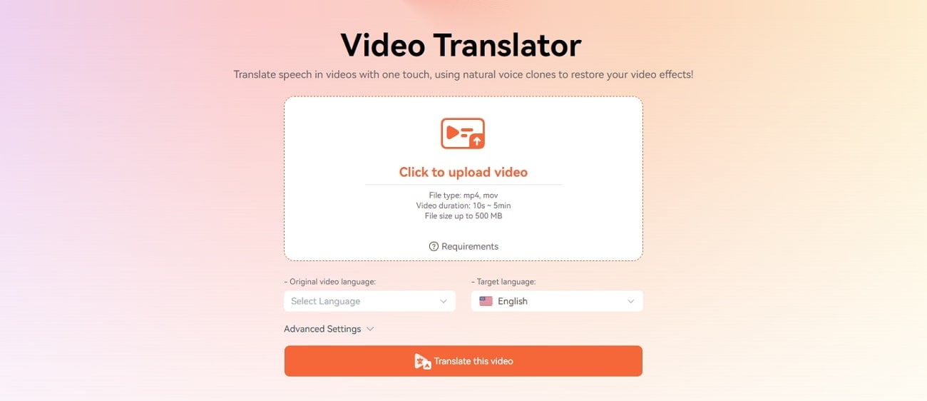 virbo online video translation