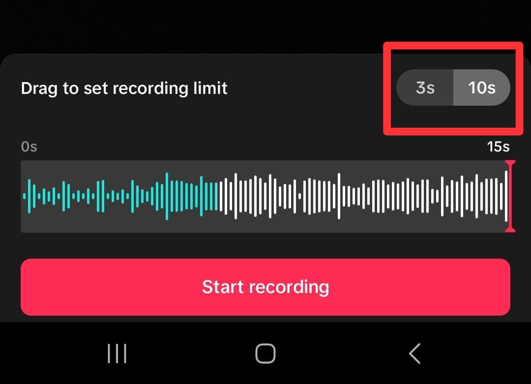 Set a timer to delay the recording