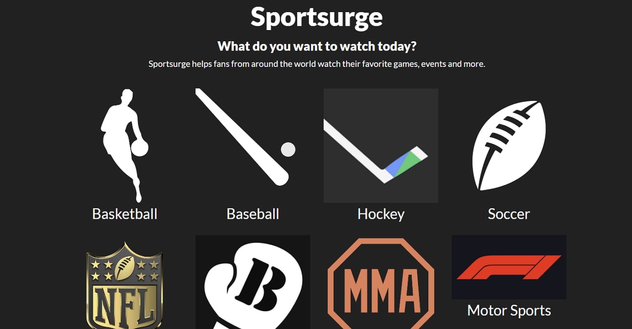 sportsurge sports streaming site