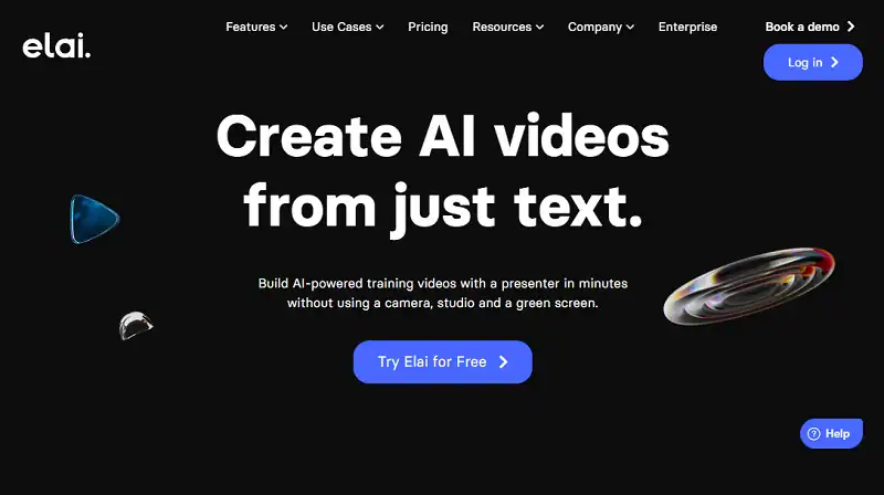 Elai text-to-video generator.