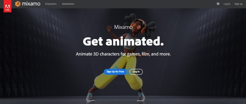 mixamo 3d animated characters creator
