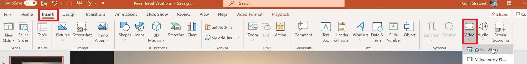 import video to powerpoint 