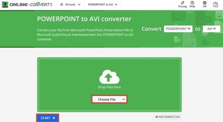 import and convert ppt to avi