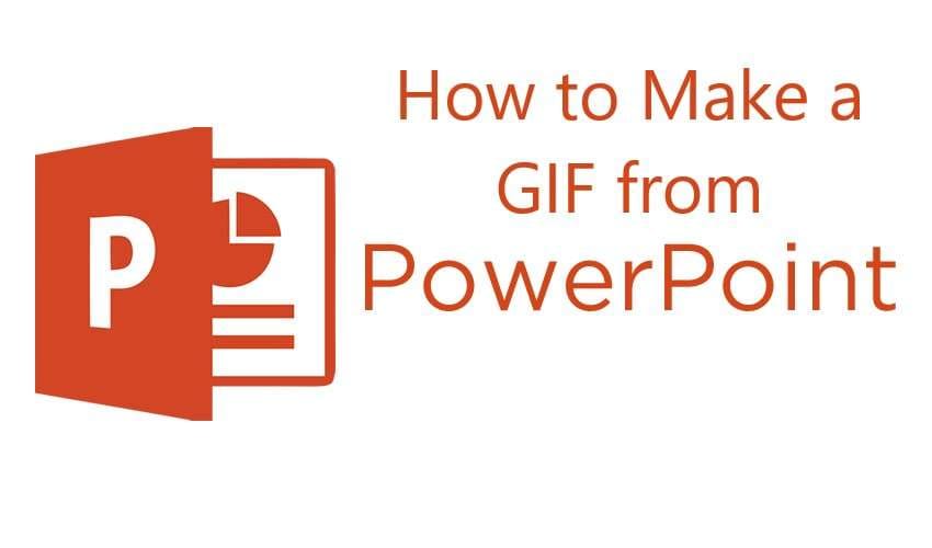 illustration of how to make a gif from powerpoint