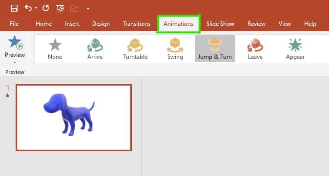 how to make a 3d animation in powerpoint