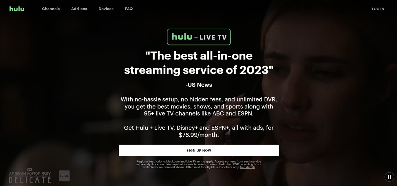 hulu plus tv streaming service