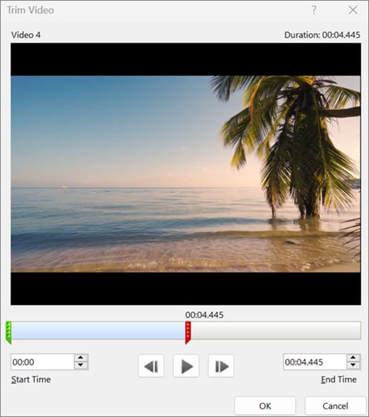 trim video powerpoint mac
