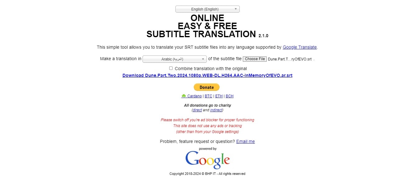 translate subtitles free online subtitle translator