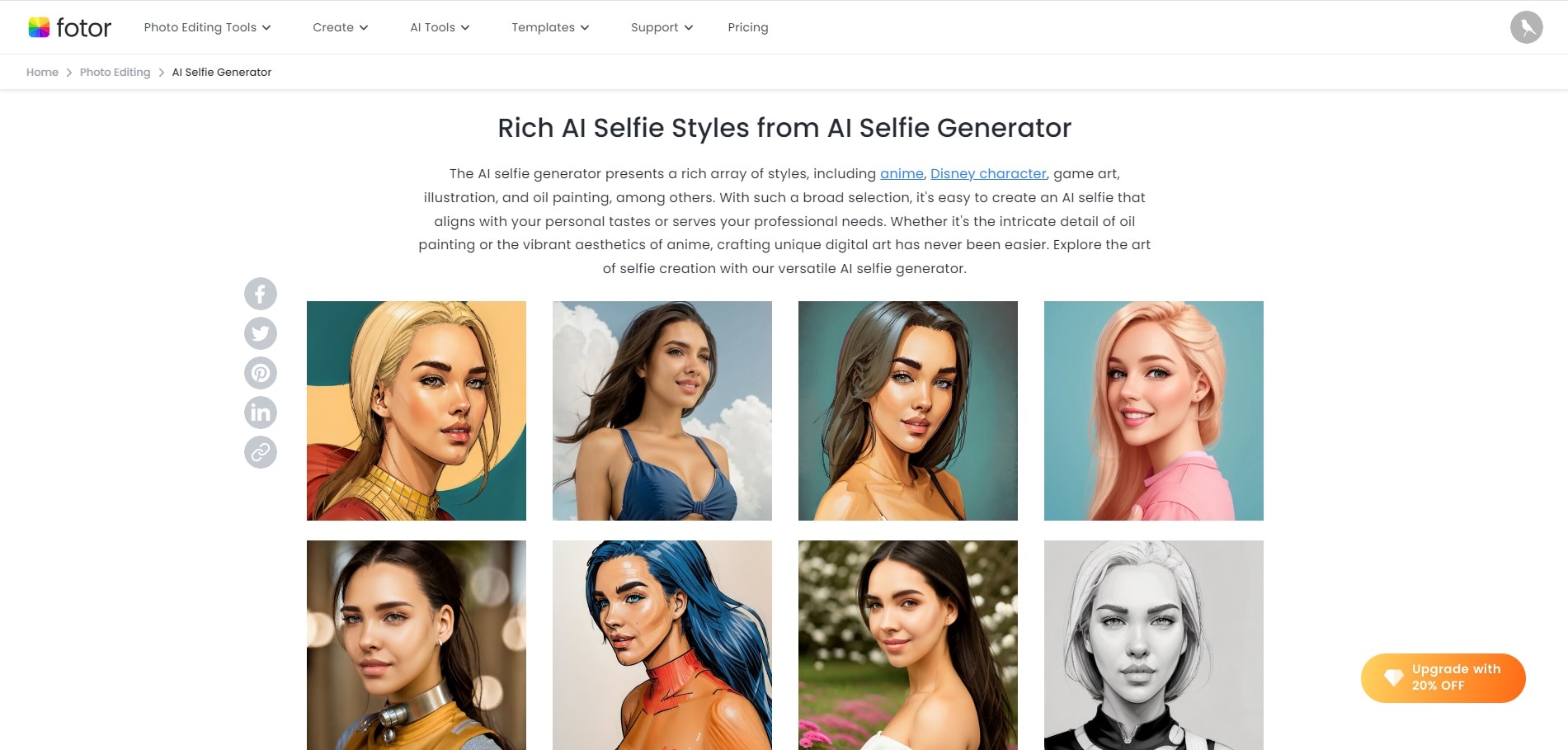 fotor ai selfie generator guide